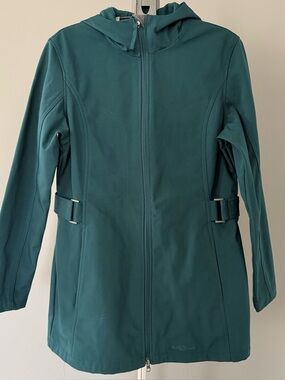 Free Tech Teal Hooded Coat